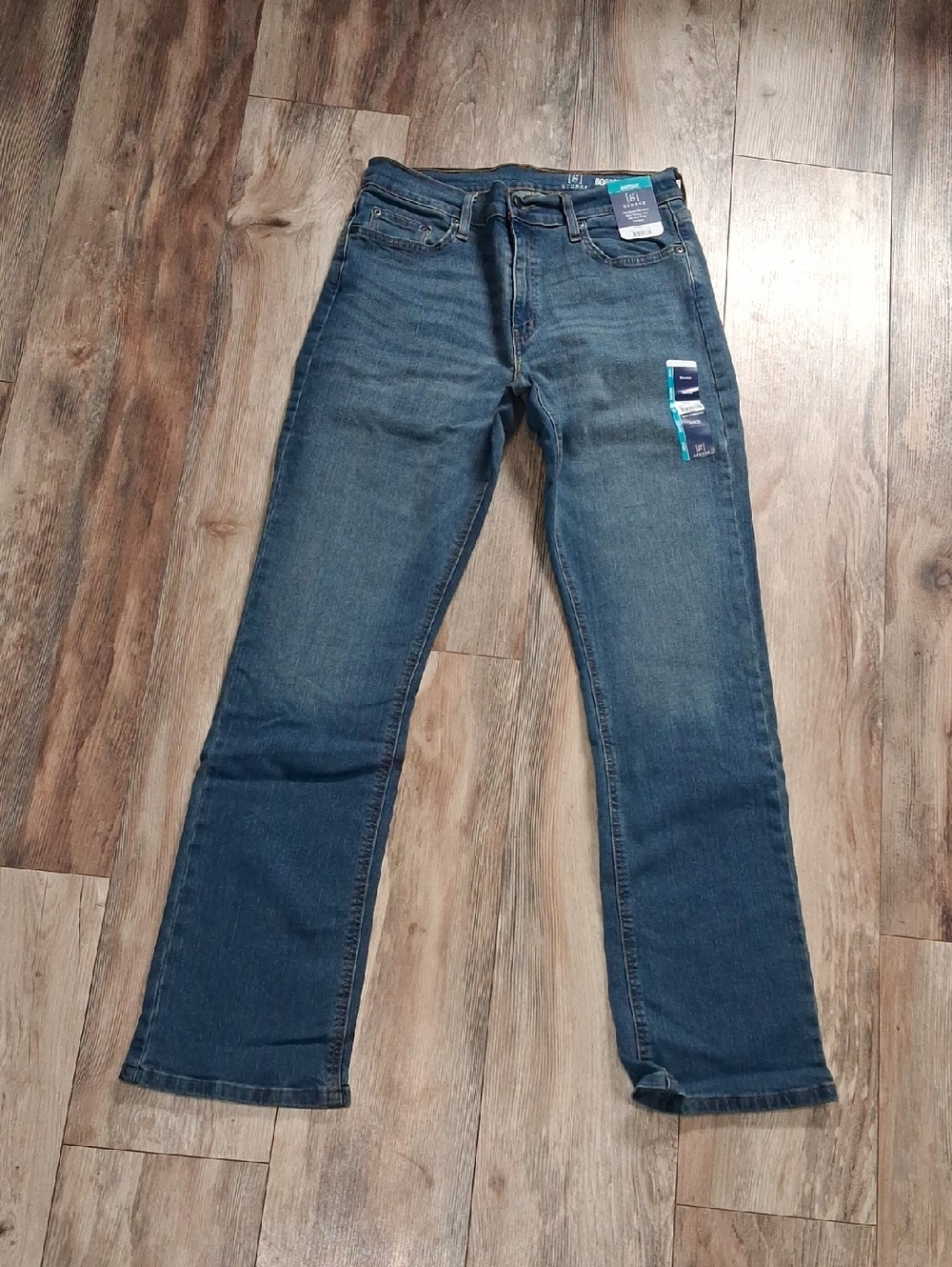 George Men's Bootcut Jeans in Blue Wash 30x32